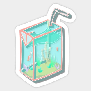 Juice Box Aquarium Sticker